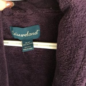 Dark Purple Bathrobe—One size